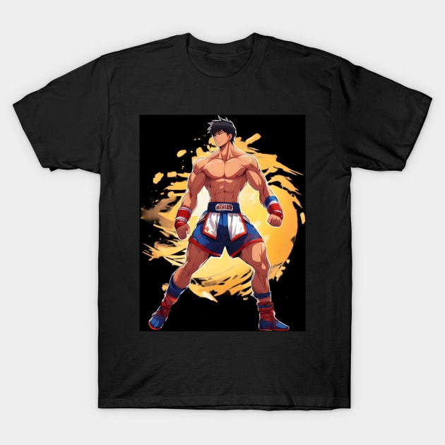 Kick Boxing T-Shirt by animegirlnft